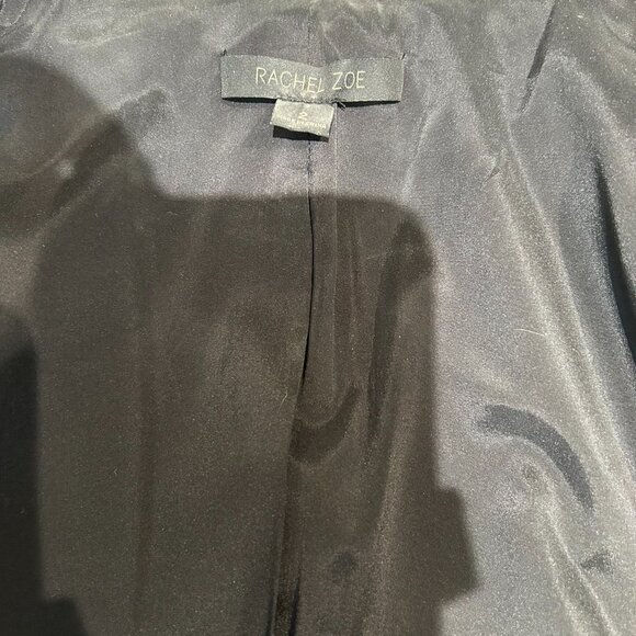 Rachel Zoe Women's 100% Wool Houndstooth Blazer - Gray & Black, Size 2 - Picture 4 of 5